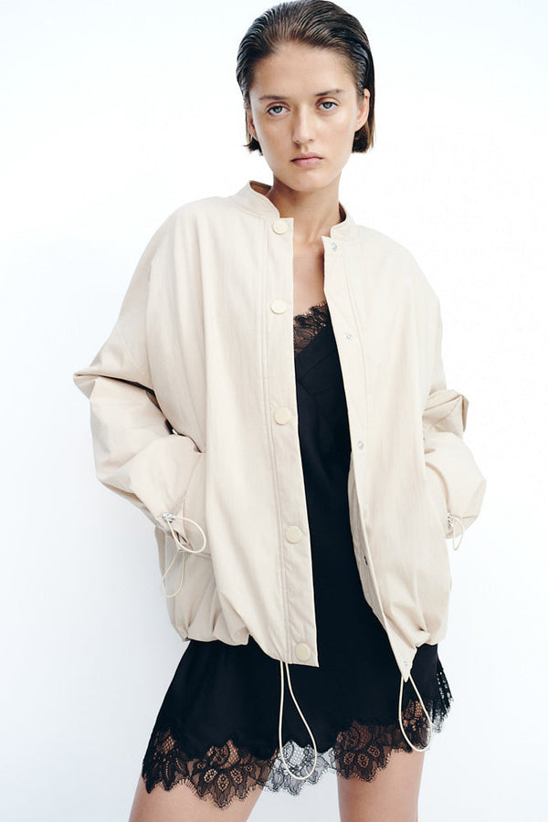 MAISIE LACE SLIP MINI DRESS - BLACK