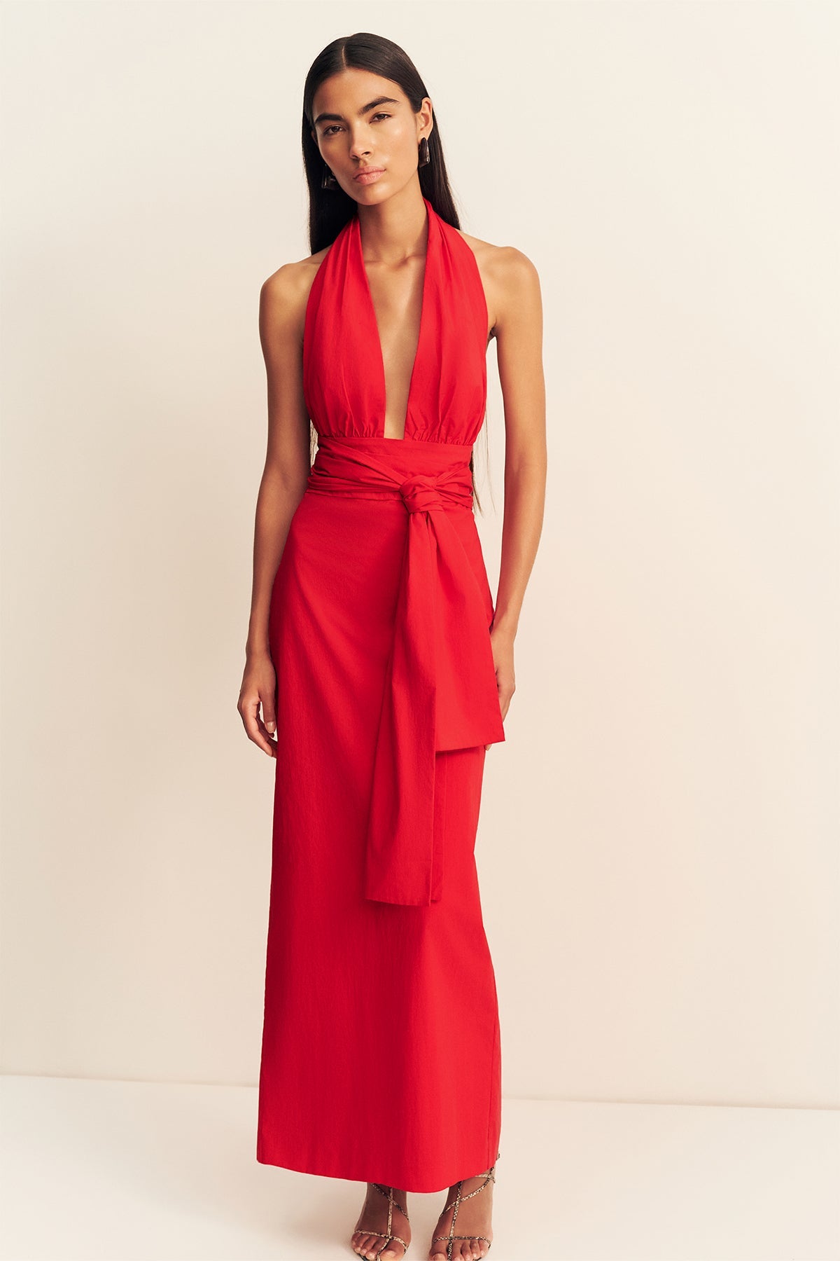 Campbell Halter Plunged Maxi Dress | Goji | Dresses | Shona Joy