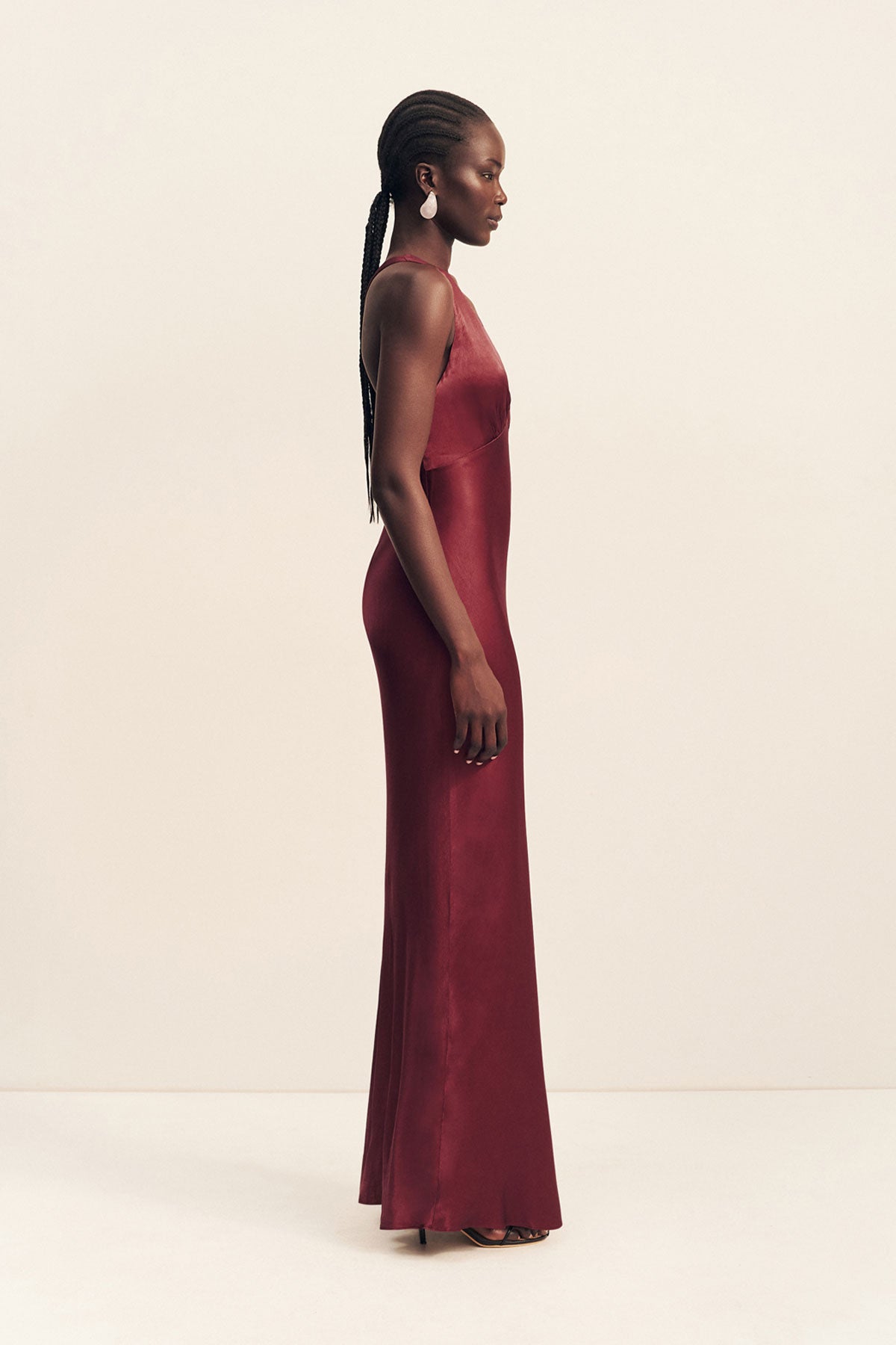 Elia Plunged Cross Back Maxi Dress | Shiraz | Dresses | Shona Joy