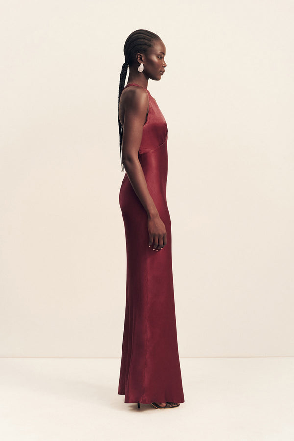 Elia Plunged Cross Back Maxi Dress | Shiraz | Dresses | Shona Joy Shona Joy US Elia Plunged Cross Back Maxi Dress | Shiraz | Dresses | Shona Joy Shona Joy US