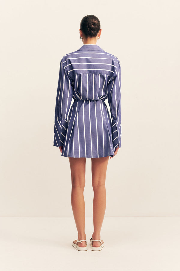 Cambridge Shirt Mini Dress Chambray Blanc Dresses Shona Joy