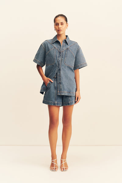 blue dress shorts Shona Joy The addition of 2% Size:2/XSMALL Womens Halloween Costumes Gothic venngroup:sastra