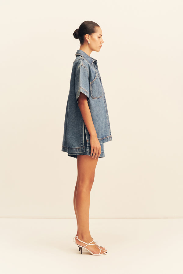Shona Joy - Raquel High Waisted Flared Short Shona Joy - Raquel High Waisted Flared Short