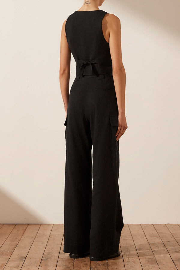 Hire Sara Utility Relaxed Pant in Tapenade, Shona Joy