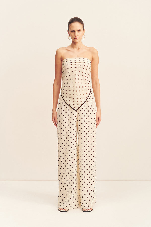 HOUSTON SCARF - BLANC POLKA_F