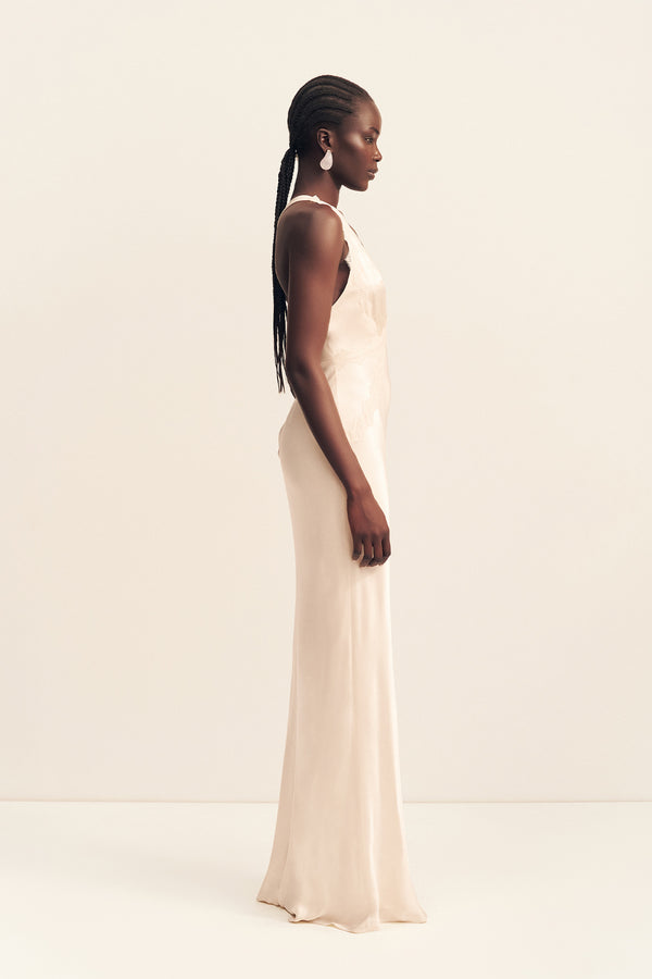 LA LUNE LACE CROSS BACK MAXI DRESS | CREAM | DRESSES | SHONA JOY Shona Joy US LA LUNE LACE CROSS BACK MAXI DRESS | CREAM | DRESSES | SHONA JOY Shona Joy US