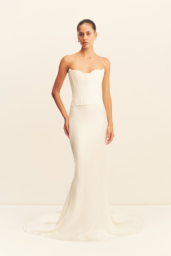 Shona Joy - Oakley Strapless Corset - Ivory - Bridal Dress Shona Joy - Oakley Strapless Corset - Ivory - Bridal Dress