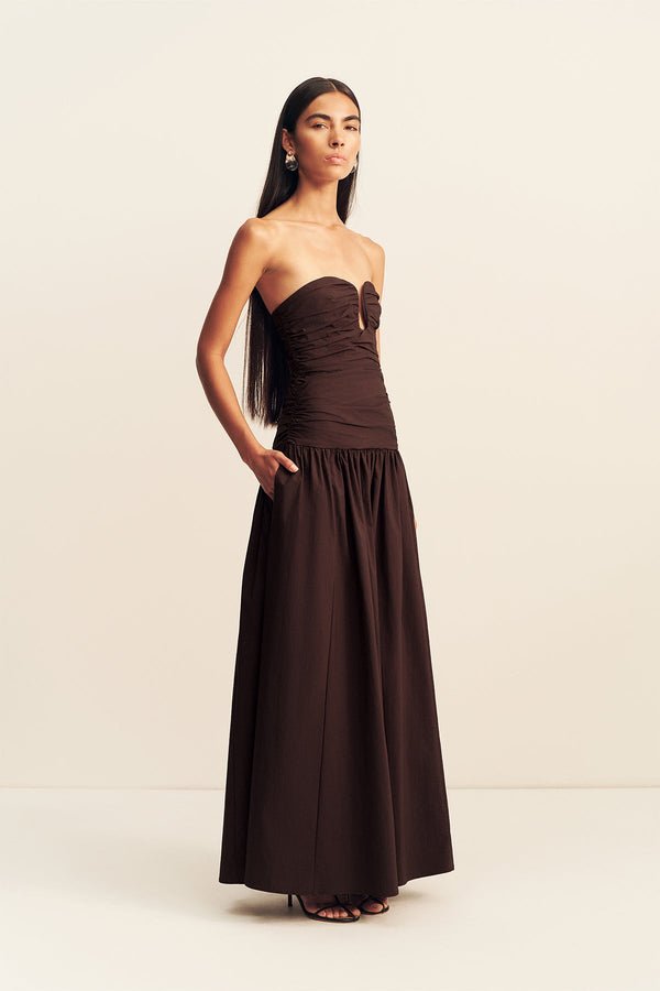 Shona Joy - Campbell Fitted Drop Waist Maxi Dress Shona Joy - Campbell Fitted Drop Waist Maxi Dress