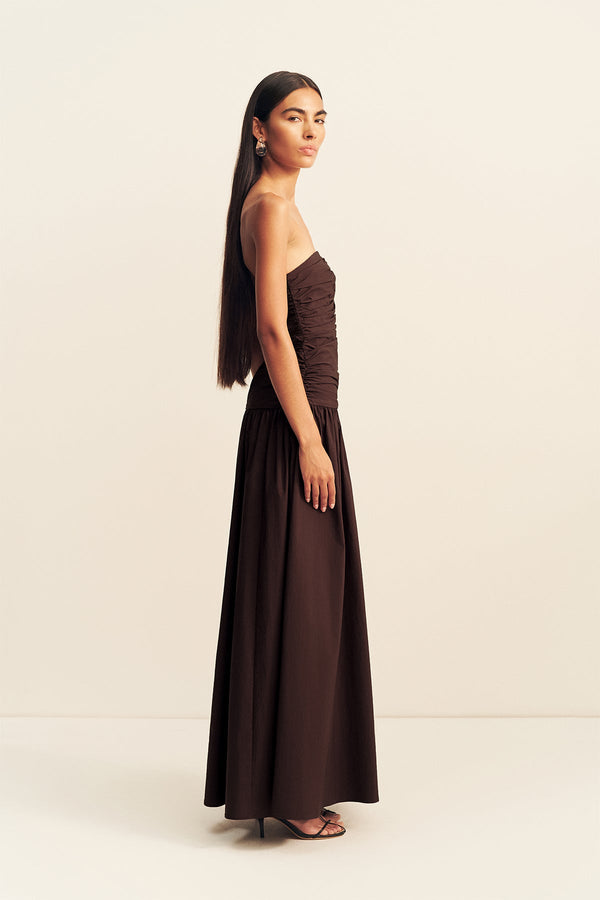 pleated drop waist maxi dress Berry Red Organza Pleated Drop Waist Maxi Dress | Womens | Medium (Available in XS, S, XL) | 100% Polyester