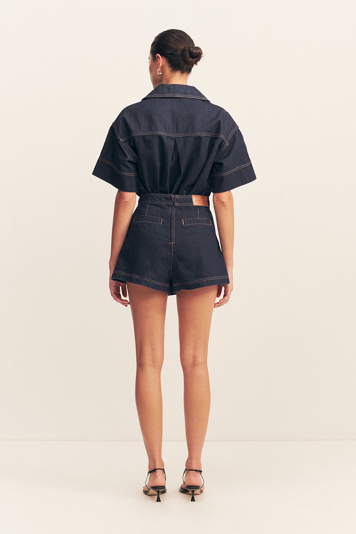 Wrap Skort Skort Usa SNOGA ATHLETICS USA Blue Solid Faux Wrap