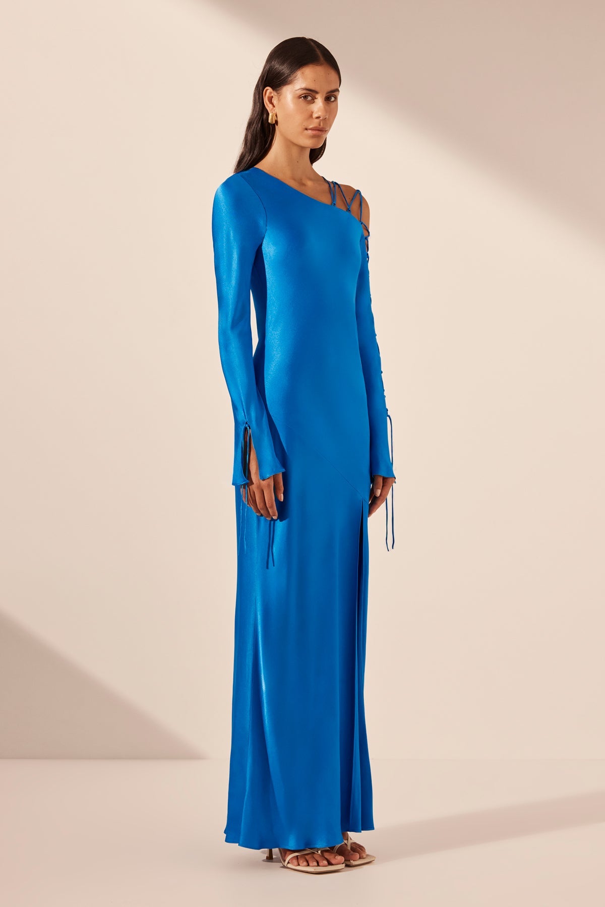 Nora Lace Detail Maxi Dress | Aqua | Dresses | Shona Joy – Shona