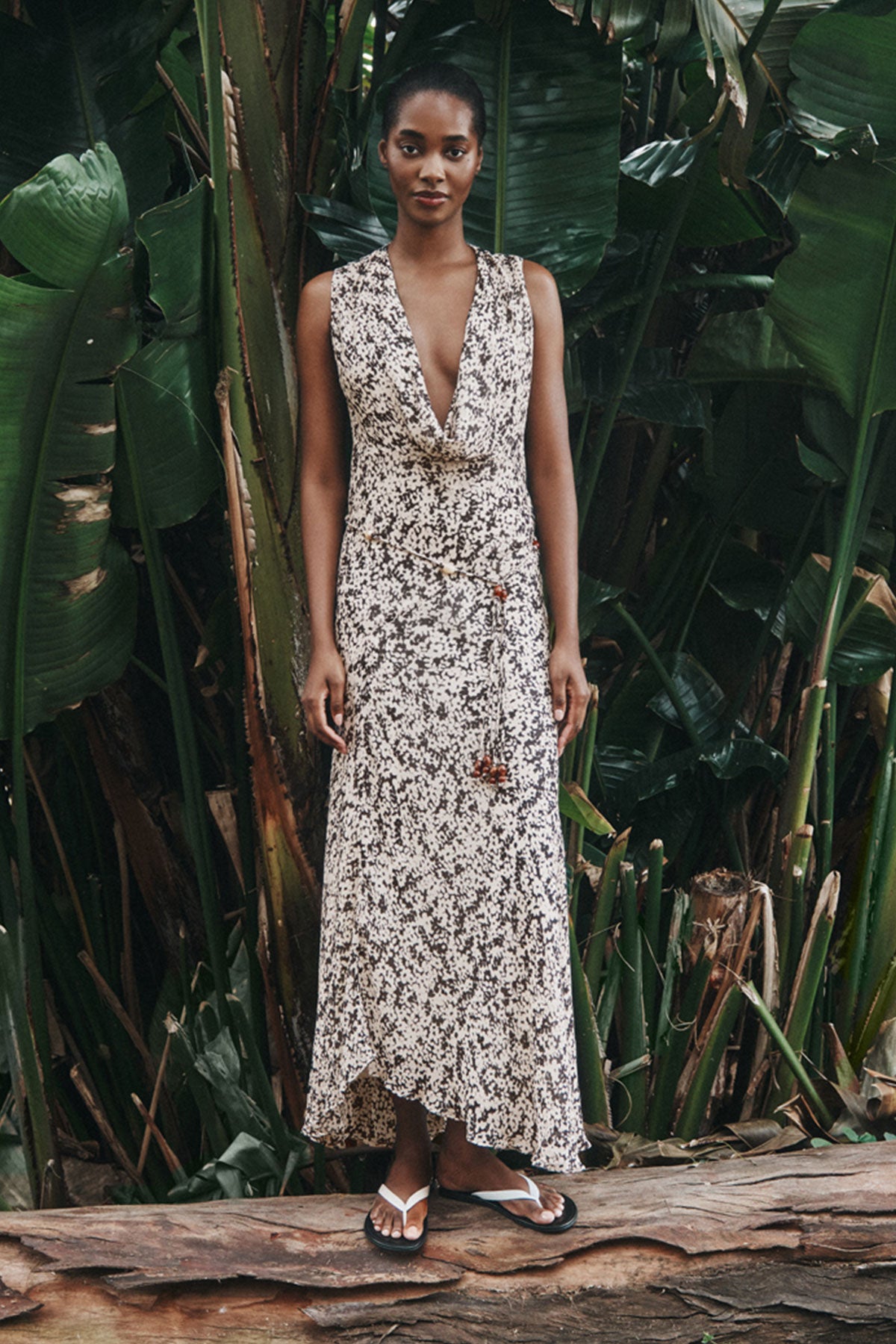 Ophelia Low Cowl Maxi Dress | Pavement Multi | Dresses | Shona Joy