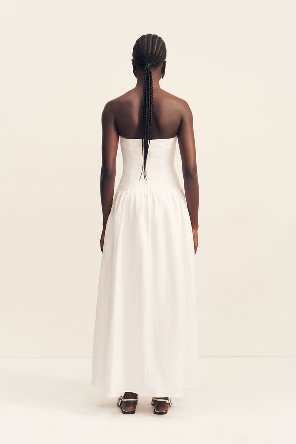 Shona Joy Effie Strapless Cut Out Maxi Dress in Ivory - size Aus 8/US 4 Shona Joy Effie Strapless Cut Out Maxi Dress in Ivory - size Aus 8/US 4