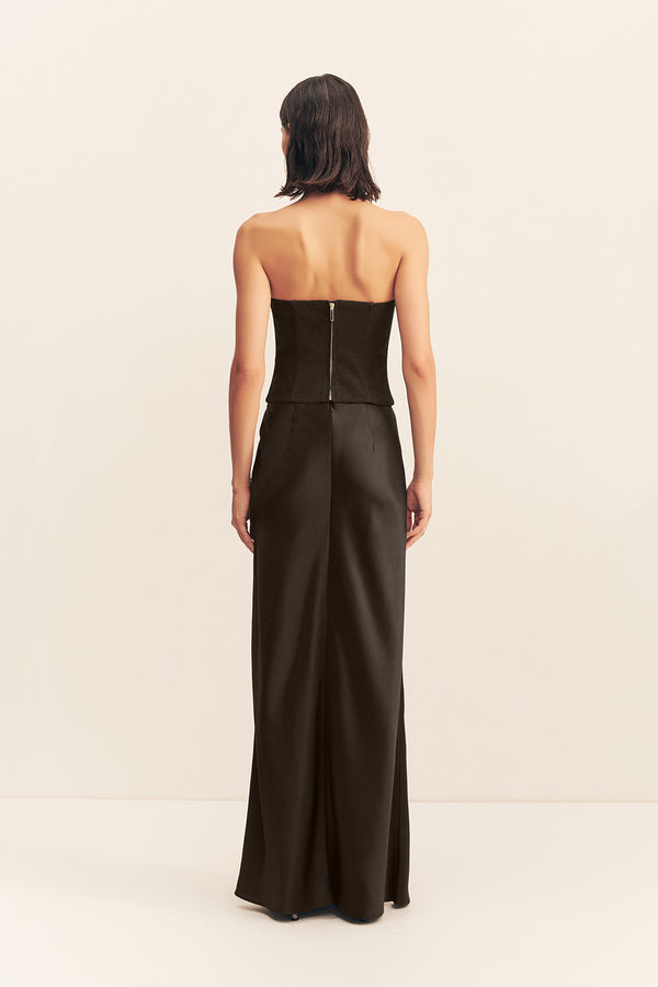 SAVANNA MAXI SKIRT - BLACK