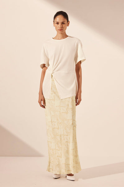 Medina Bias Cut Maxi Skirt | Cream/Bone | Skirts | Shona Joy