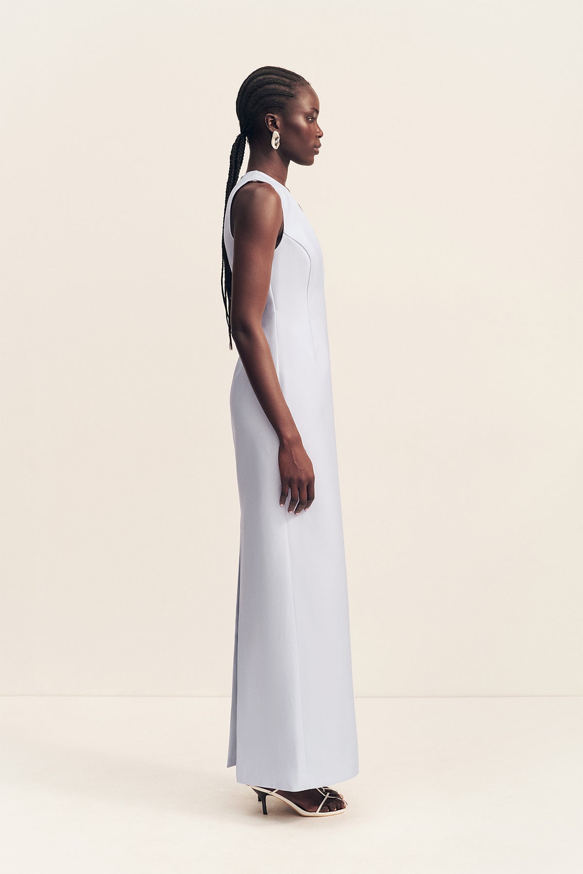 Otis Plunged Fitted Maxi Dress | Sky | Dresses | Shona Joy – Shona