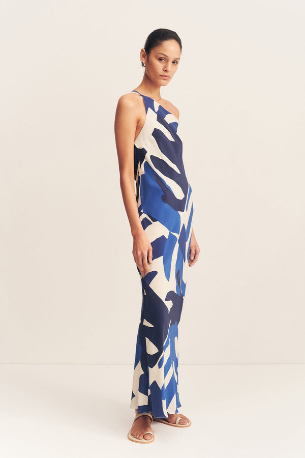 EDWARD SILK ONE SHOULDER COWL MAXI DRESS_A