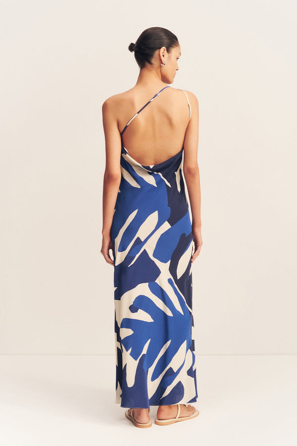 EDWARD SILK ONE SHOULDER COWL MAXI DRESS_B