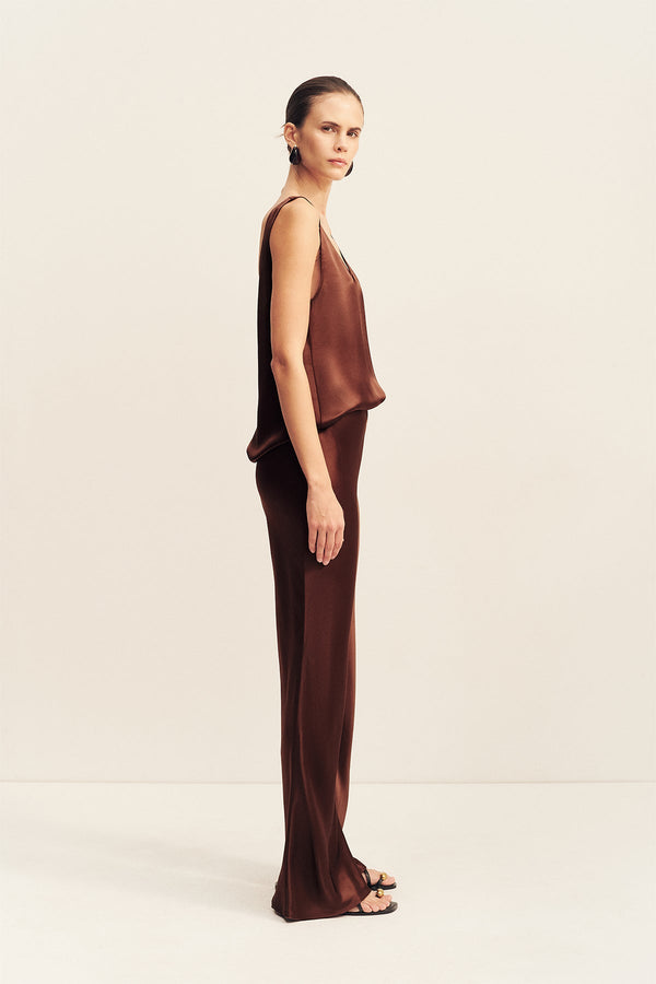 SAVANNA BIAS PANT - COFFEE