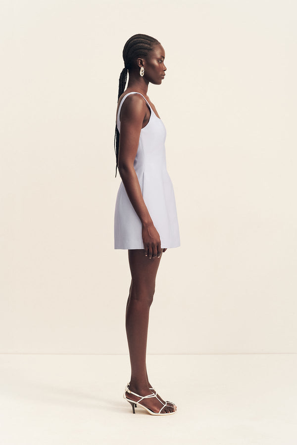 Shona Joy Otis Square Neck Mini Dress in Baby Blue Shona Joy Otis Square Neck Mini Dress in Baby Blue