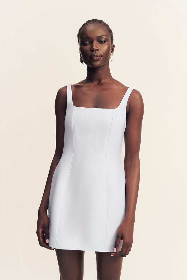 square neck fall dress Chrissy | Black Velvet Square-Neck Midi Dress With Mesh-Sleeves And Ruched Detailing main image 1