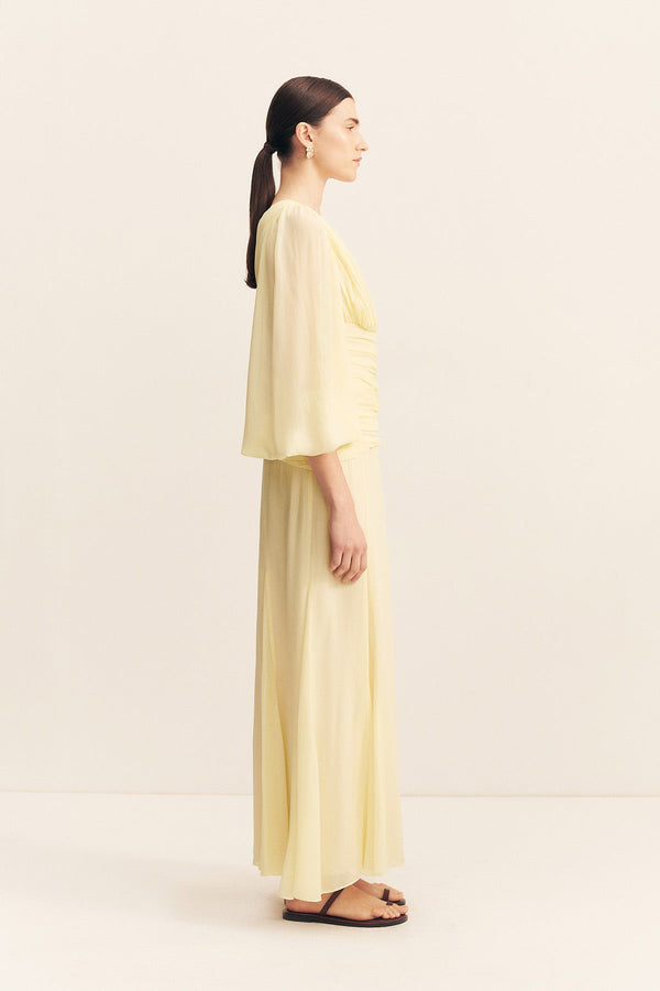 ROMY SIDE SPLIT MAXI DRESS - SGROPPINO