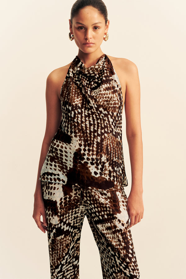 MAIA SHEER BIAS DRAWSTRING PANT