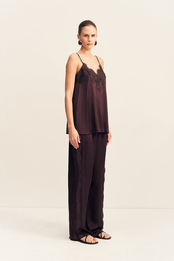 SIMONA LACE CAMI - ESPRESSO