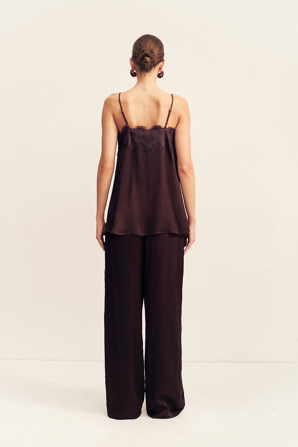 SIMONA LACE CAMI - ESPRESSO