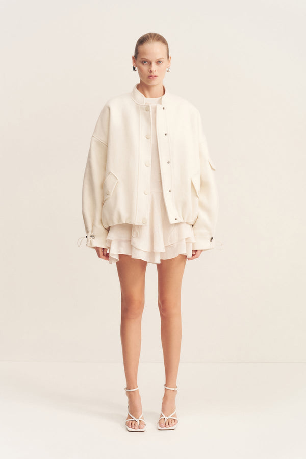 LUDLOW BOMBER JACKET - IVORY_F
