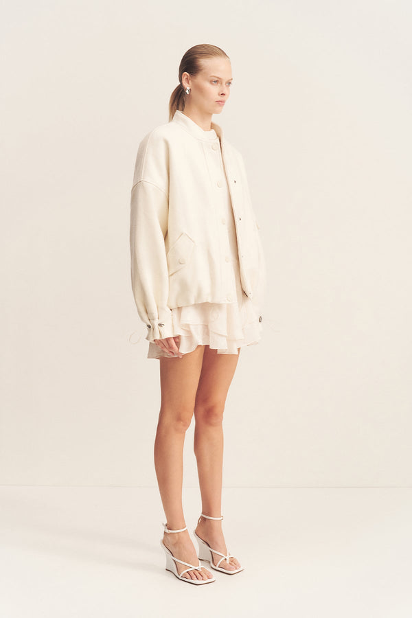 LUDLOW BOMBER JACKET - IVORY_A