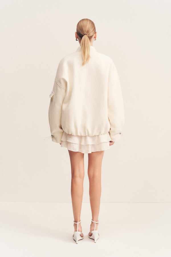LUDLOW BOMBER JACKET - IVORY_B