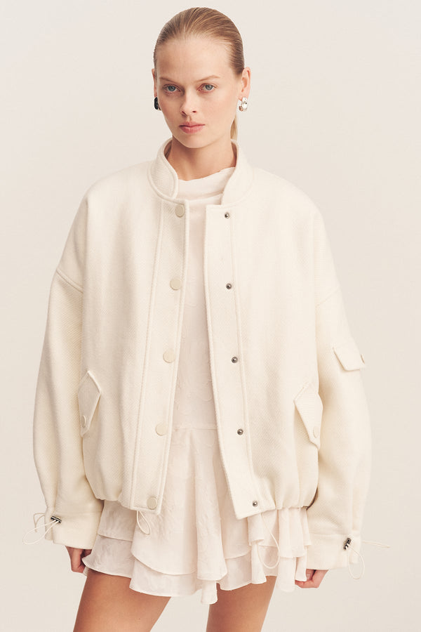 LUDLOW BOMBER JACKET - IVORY_D