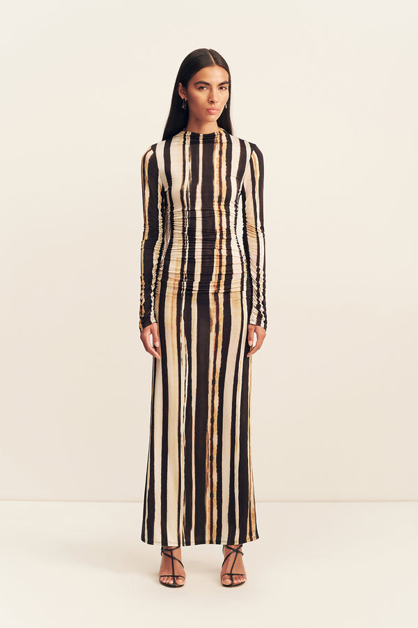 OLENE SLINKY JERSEY MAXI DRESS_F