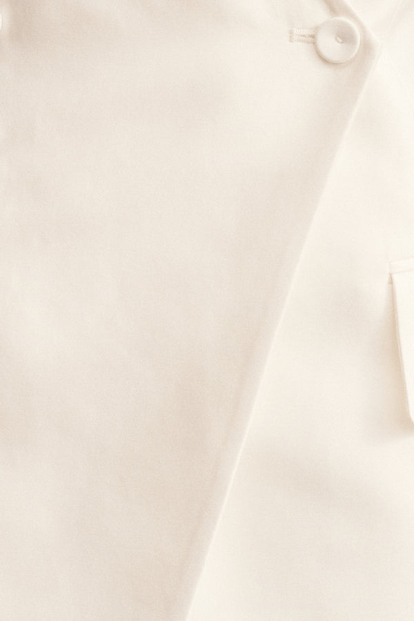 CALCITE TAILORED WRAP MINI DRESS - IVORY_SW