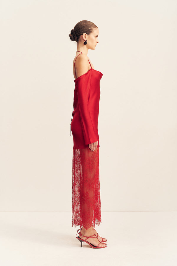 cut out shoulder maxi dress Kai