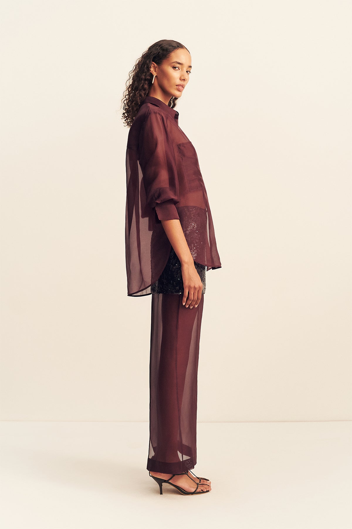 Tibby Silk Organza Shirt | Port Royale | Tops | Shona Joy – Shona