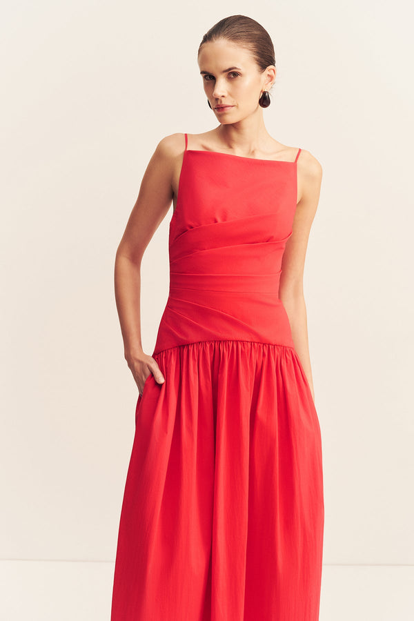 CAMPBELL SQUARE NECK MAXI DRESS - GOJI