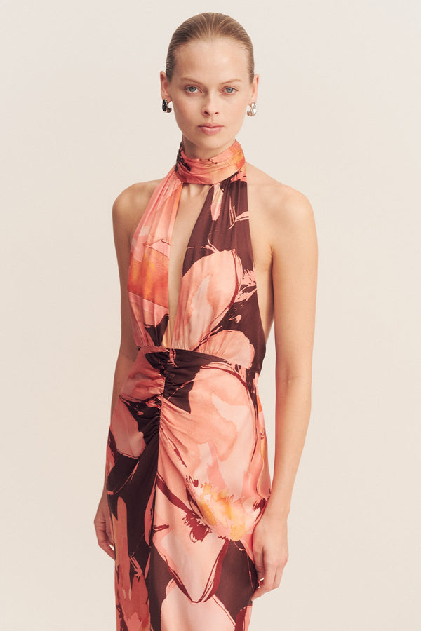 EMERSON HALTER NECK MAXI DRESS_D