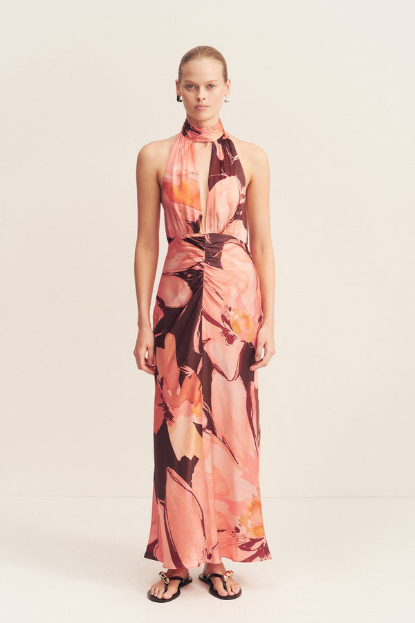 EMERSON HALTER NECK MAXI DRESS_F