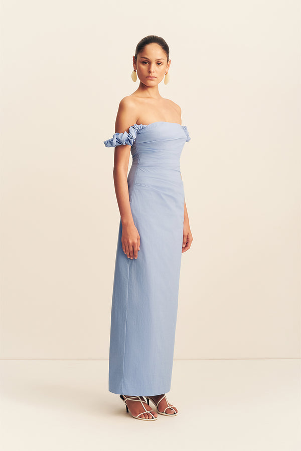 Campbell Off Shoulder Draped Maxi Dress | Azurine | Dresses | Shona Joy   Shona Joy US