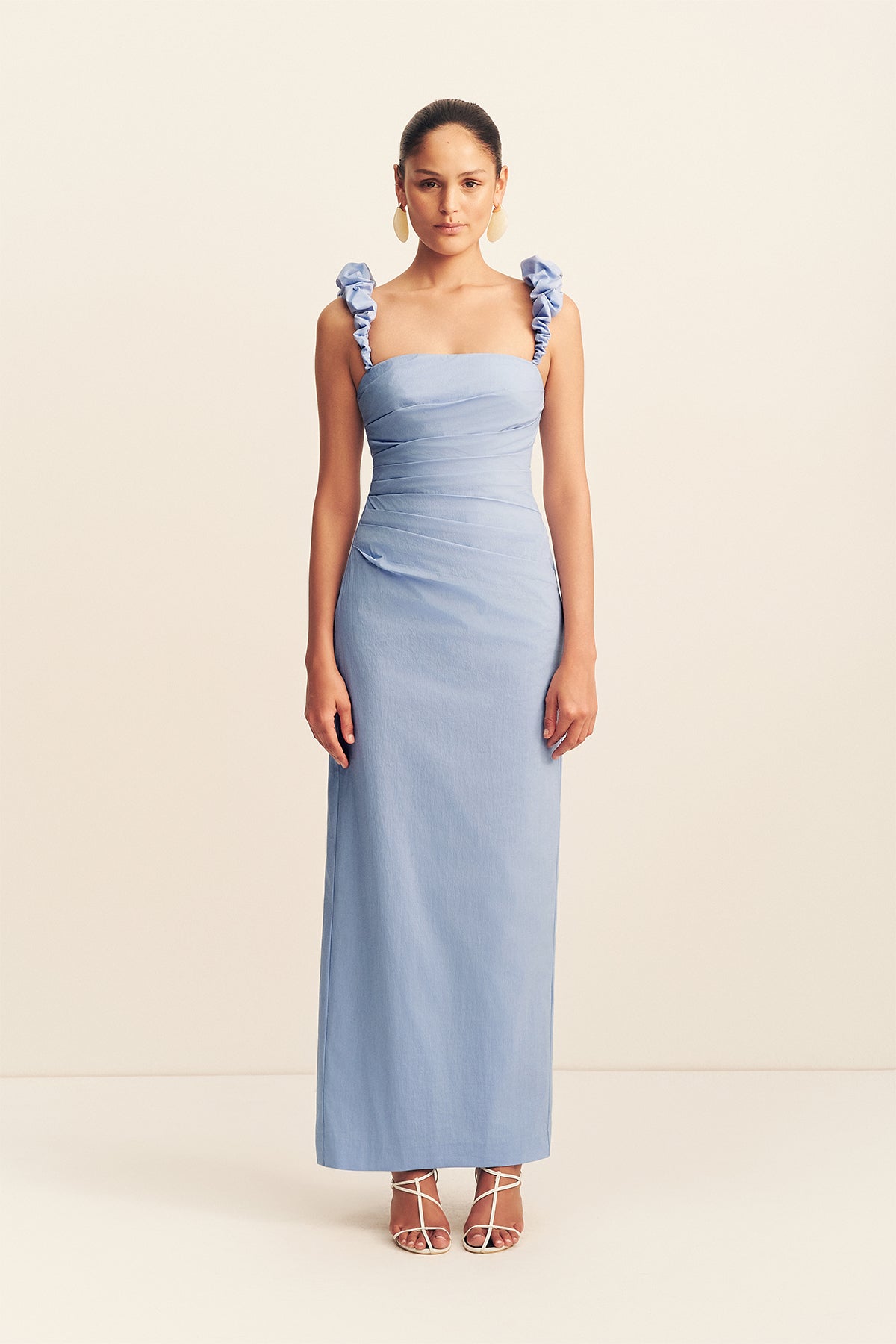 Campbell Off Shoulder Draped Maxi Dress | Azurine | Dresses