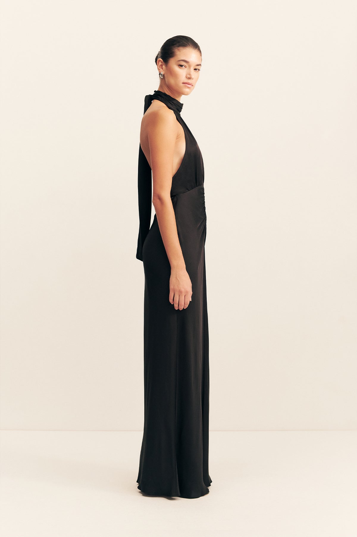 Agnes Halter Neck Maxi Dress | Black | Dresses | Shona Joy – Shona