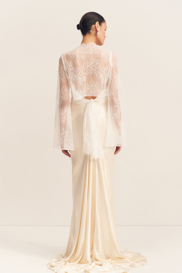 LAMBENT LACE LONG SLEEVE TIE TOP_B