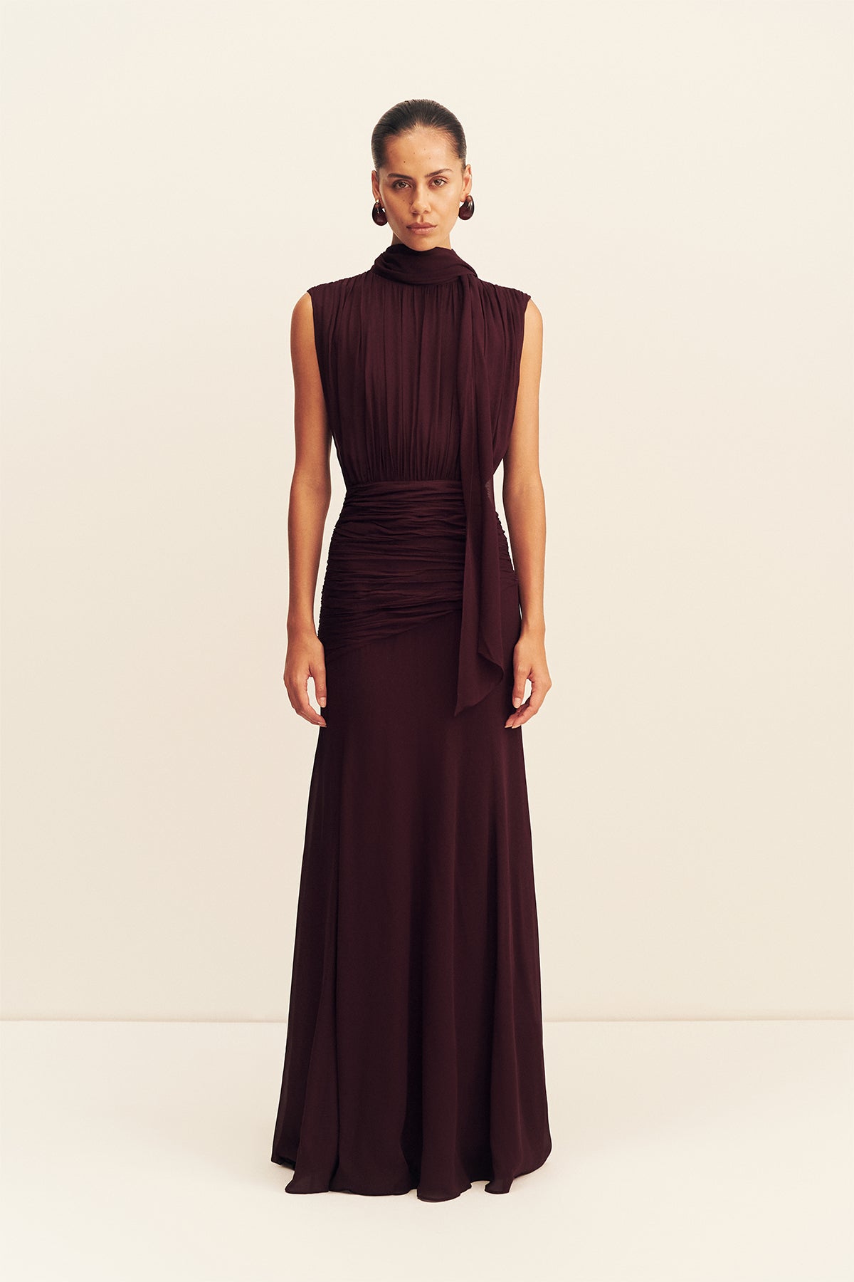 Amina Scarf Neck Maxi Dress | Wine Tasting | Dresses | Shona Joy