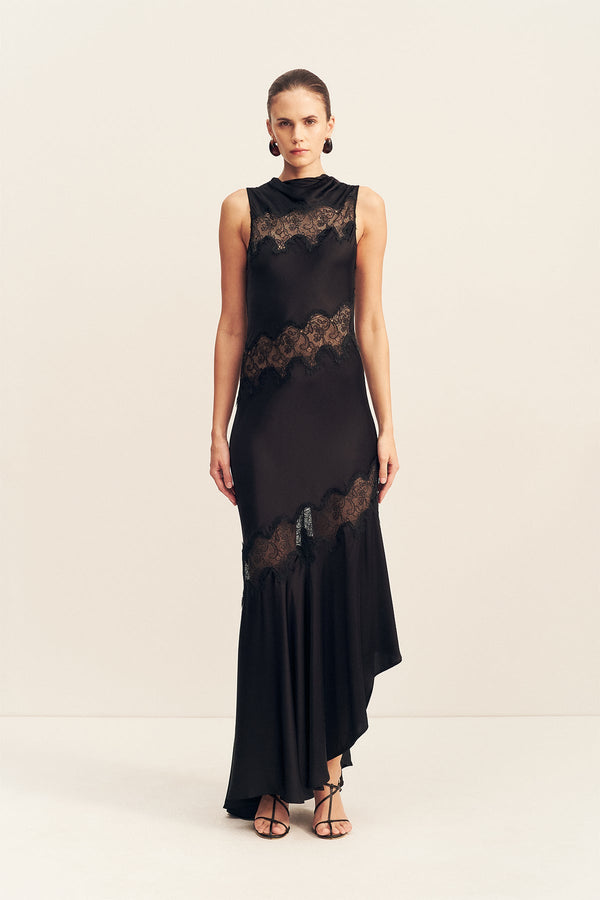 asymmetrical neckline maxi dress Asymmetrical Off Shoulder Dress