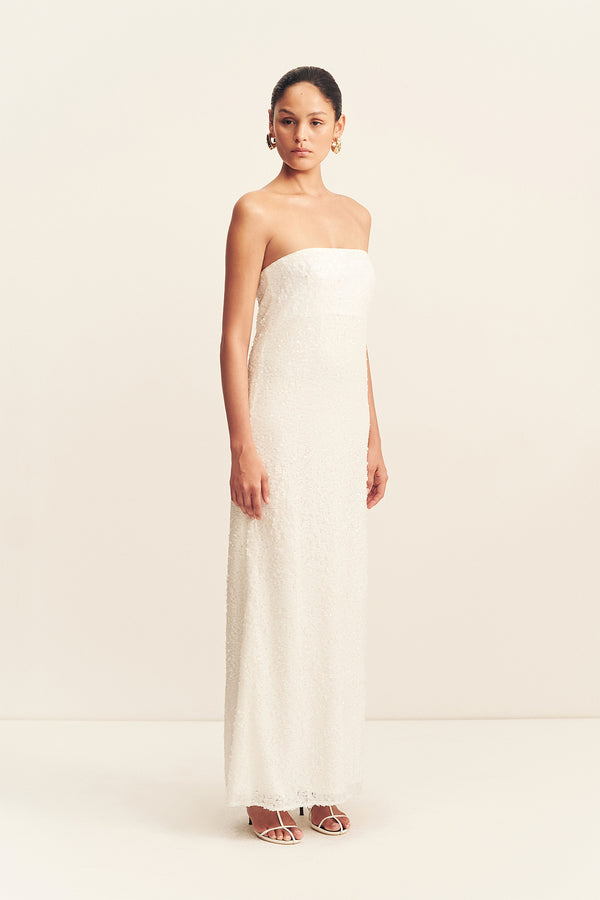 amerie maxi dress Shona Joy - Amerie Strapless Maxi Dress - Port Royale