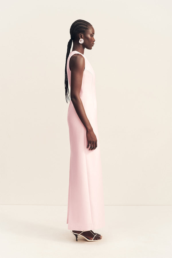 OTIS PLUNGED FITTED MAXI DRESS - FAIRYFLOSS