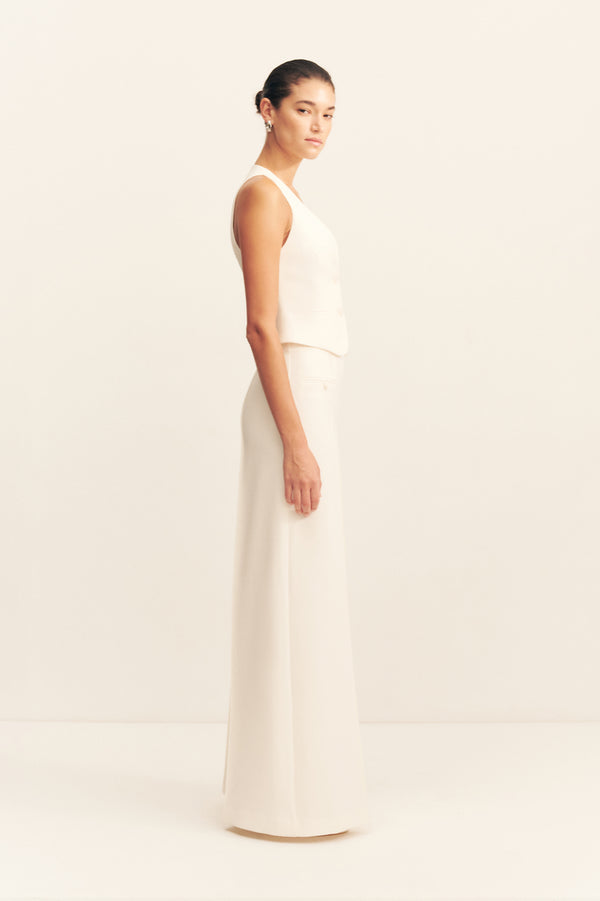Shona Joy Amura High Waisted Pant in Ivory - Size Aus 8/US 4 Shona Joy Amura High Waisted Pant in Ivory - Size Aus 8/US 4