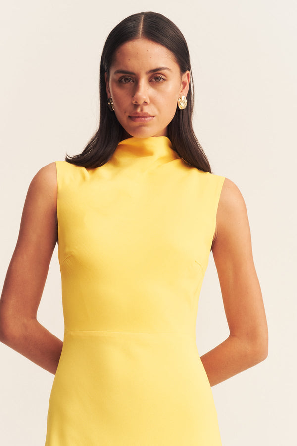 PIERCE SLEEVELESS MAXI DRESS - SUNFLOWER_D